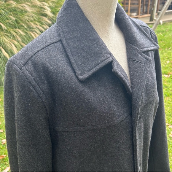 Tommy Hilfiger Classic Wool Single Breasted Coat Mens Medium - Picture 6 of 16